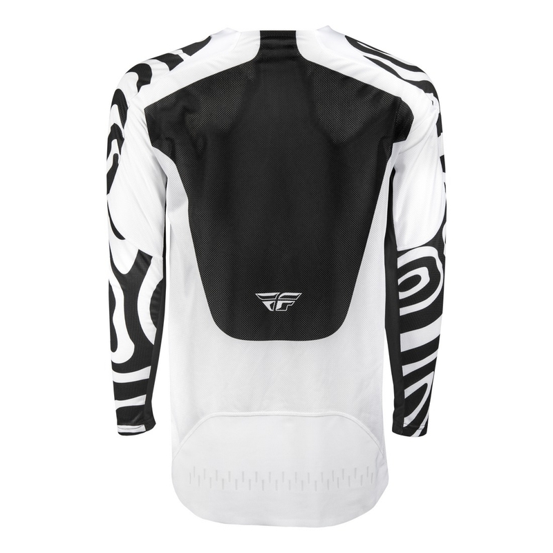 Motokroso marškinėliai FLY Racing Evolution balta-juoda