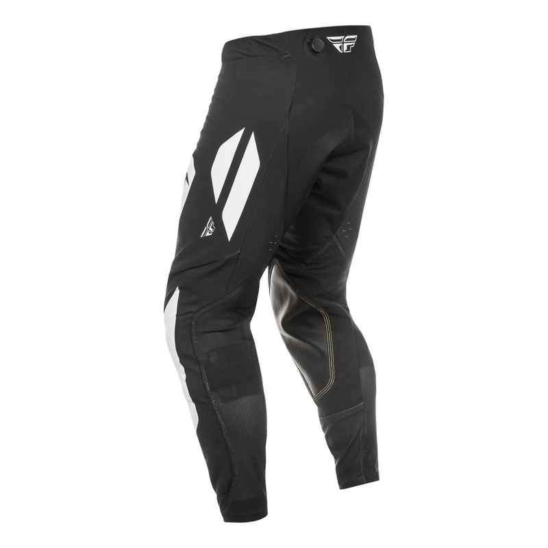 "FLY Racing Evolution" motokroso kelnės juoda-balta-violetinė