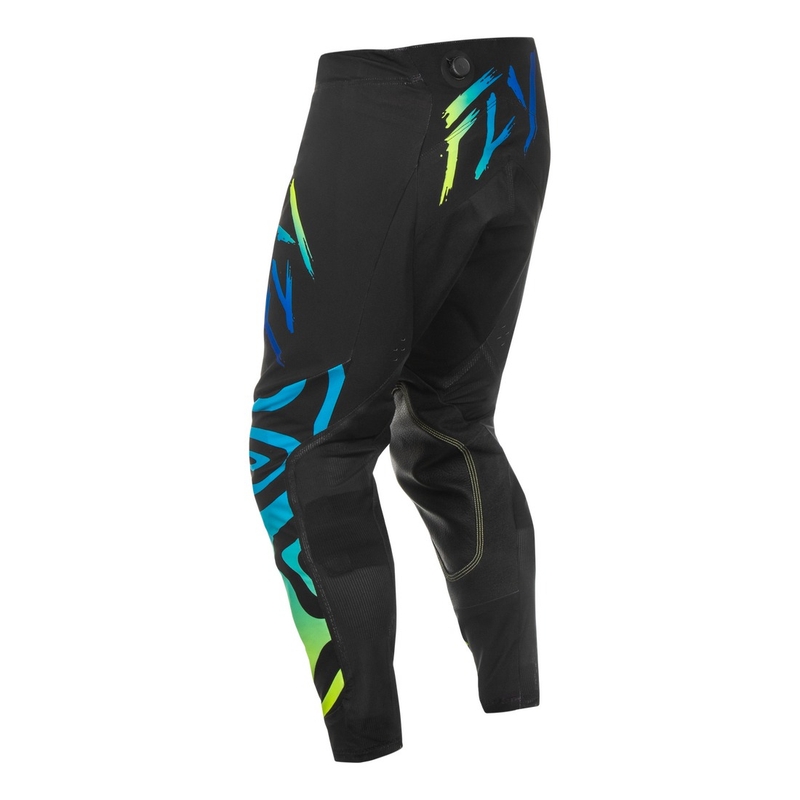Motokroso kelnės FLY Racing Evolution juoda-mėlyna-fluo geltona