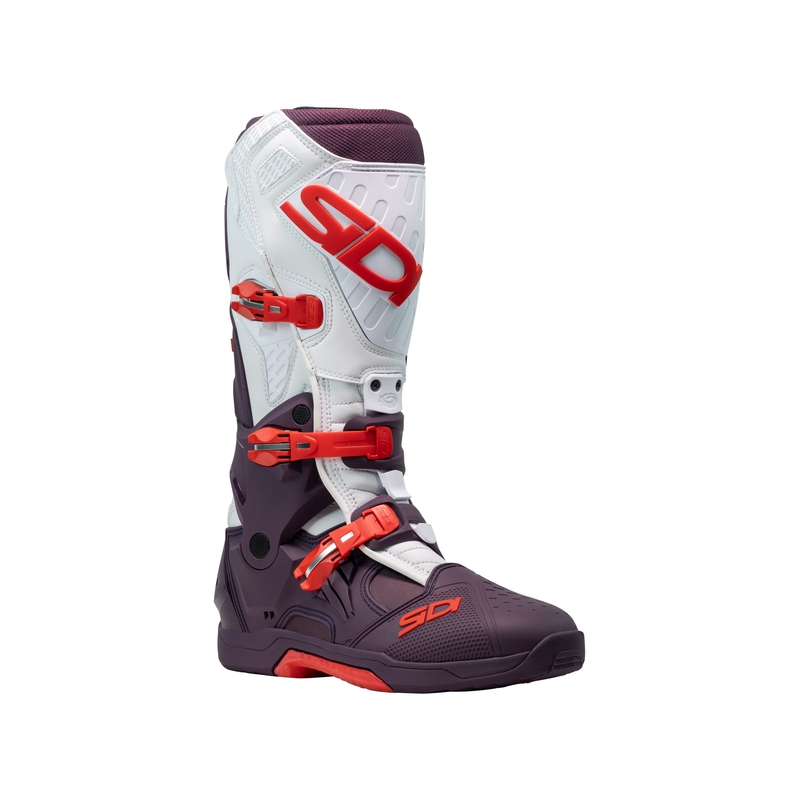 "SiDi Crossair" bordo ir baltos spalvos motociklininko batai