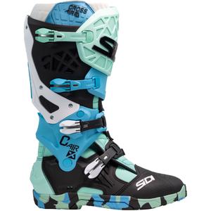 SiDi Crossair X juodi ir turkio spalvos motociklininko batai