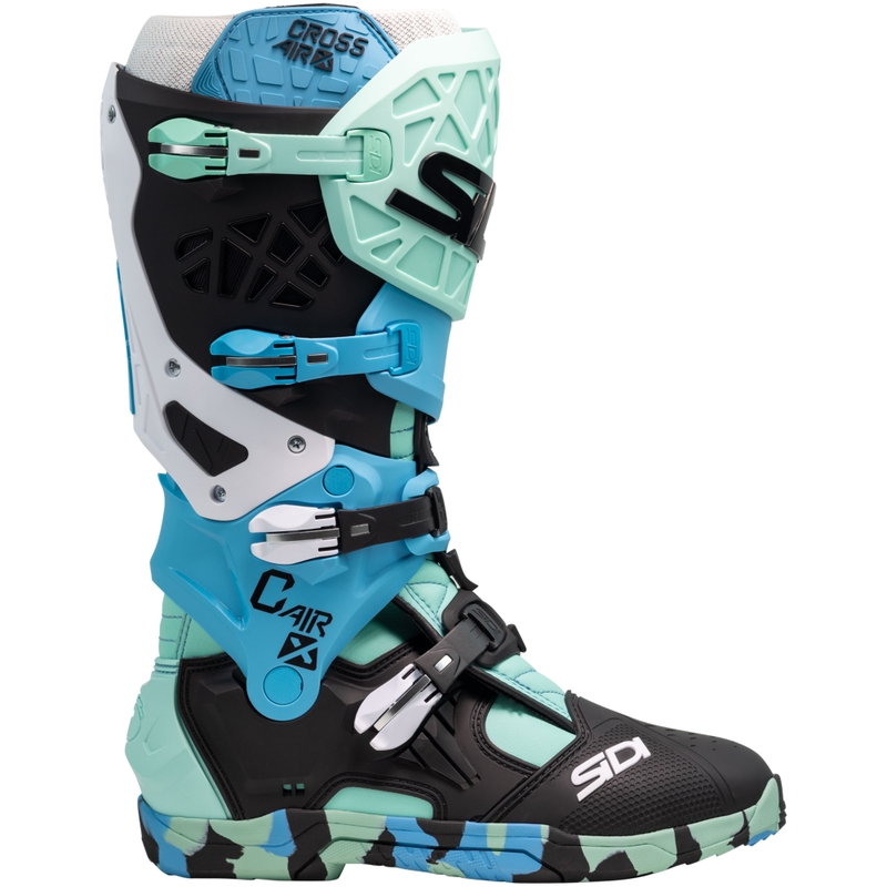 SiDi Crossair X juodi ir turkio spalvos motociklininko batai