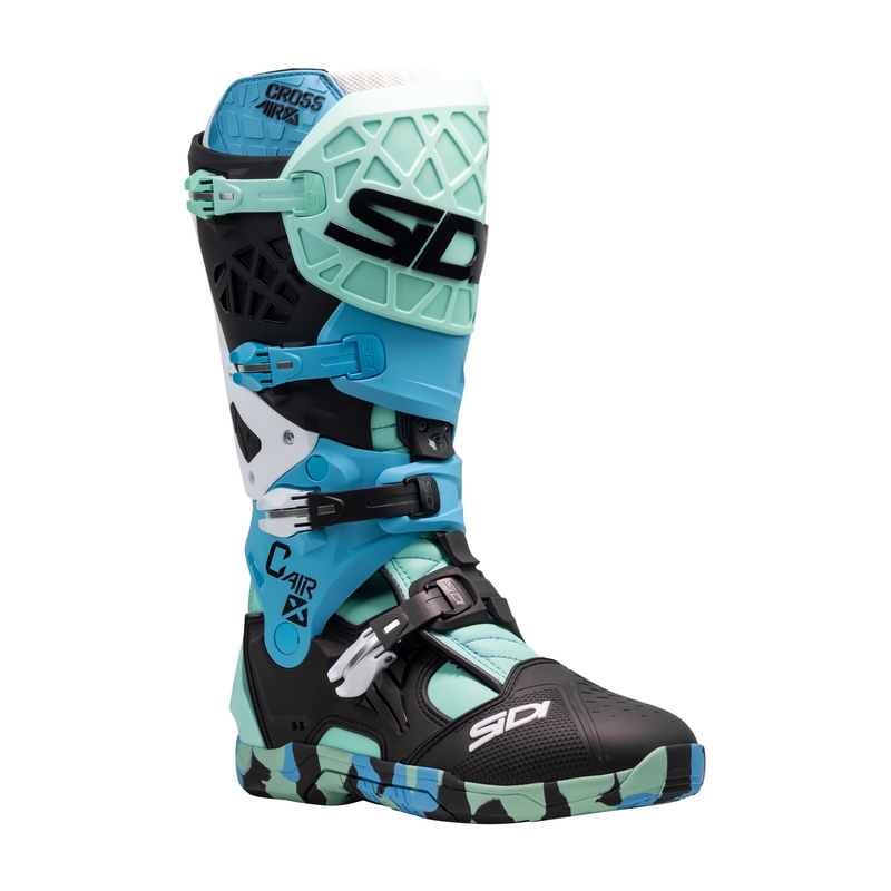 SiDi Crossair X juodi ir turkio spalvos motociklininko batai