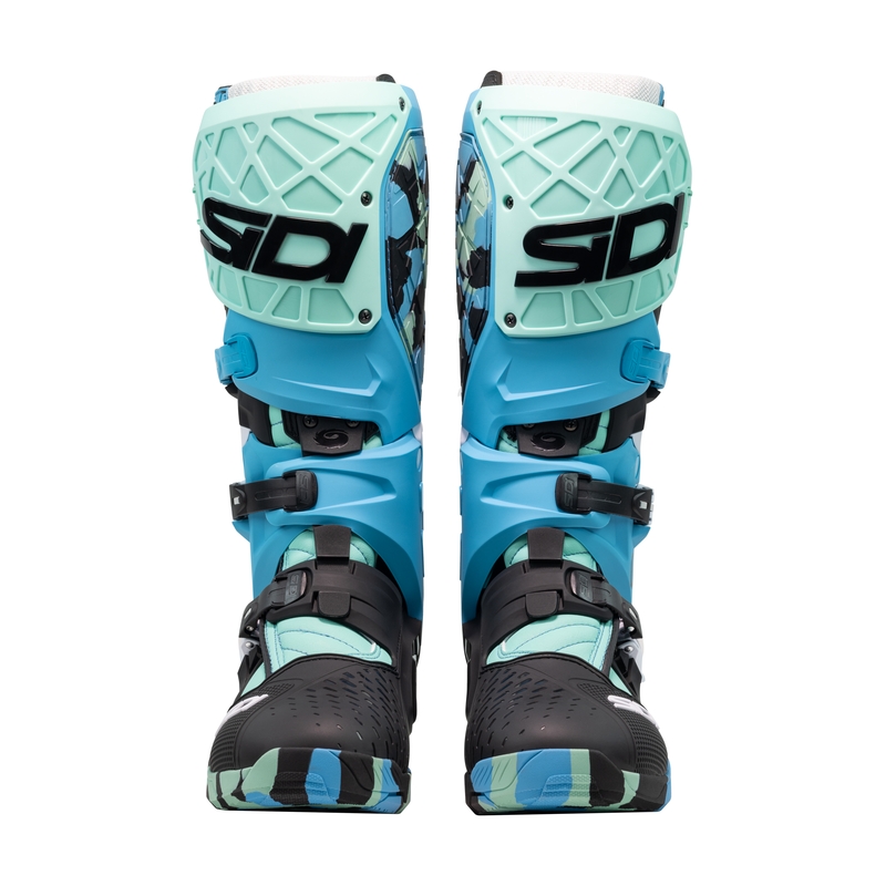 SiDi Crossair X juodi ir turkio spalvos motociklininko batai