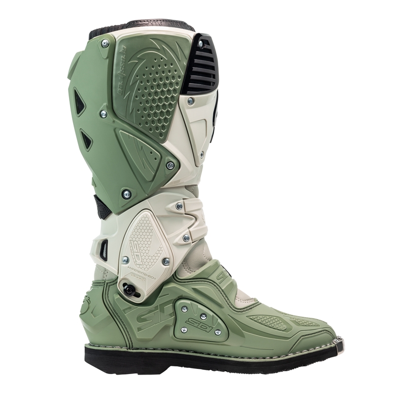SiDi Crossfire 3 motociklininko batai žalia-smėlio spalvos