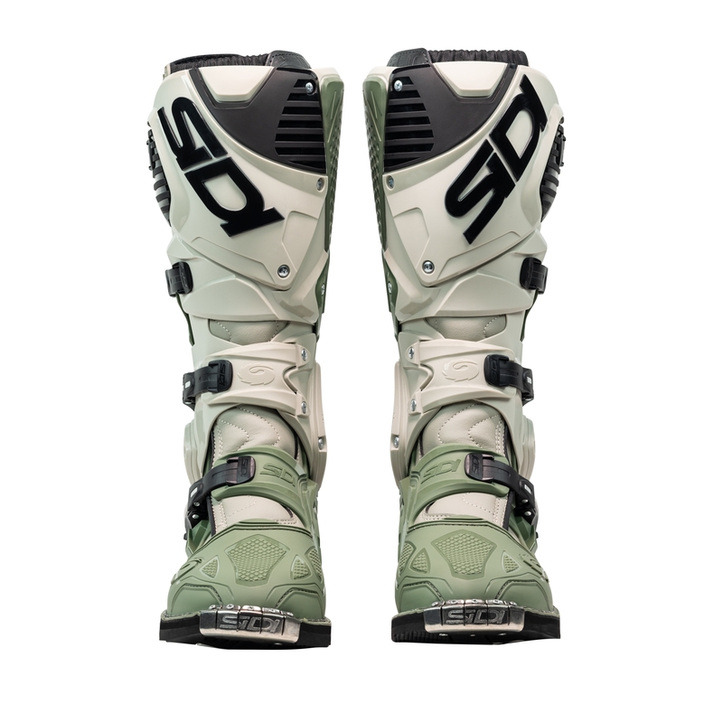SiDi Crossfire 3 motociklininko batai žalia-smėlio spalvos