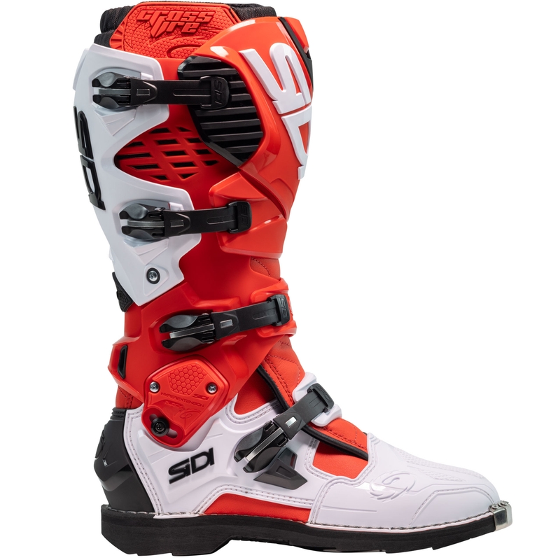 SiDi Crossfire 3 motociklininko batai raudonos ir baltos spalvos