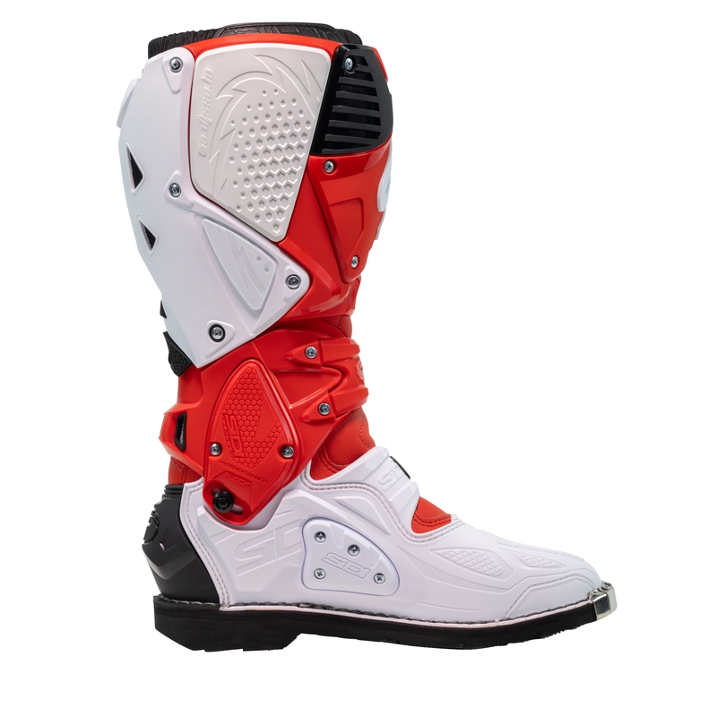 SiDi Crossfire 3 motociklininko batai raudonos ir baltos spalvos