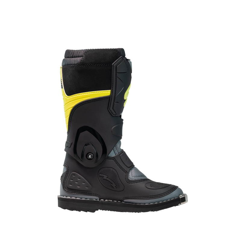 Vaikiški motokroso bateliai SiDi Flame black-yellow