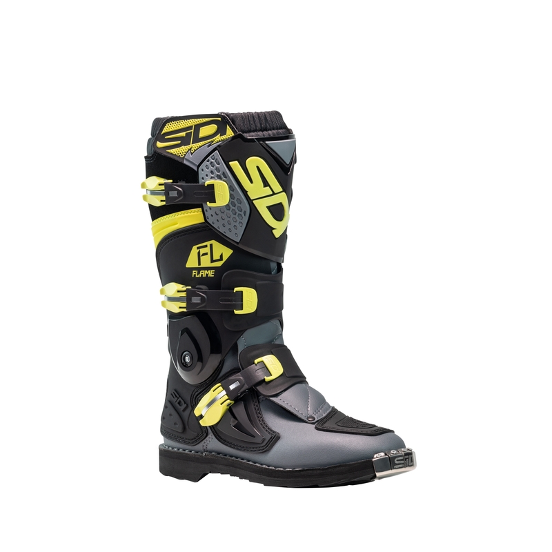 Vaikiški motokroso bateliai SiDi Flame black-yellow