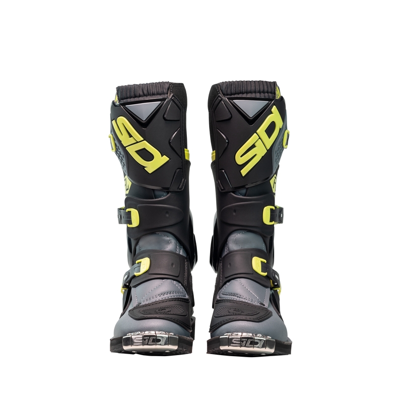 Vaikiški motokroso bateliai SiDi Flame black-yellow