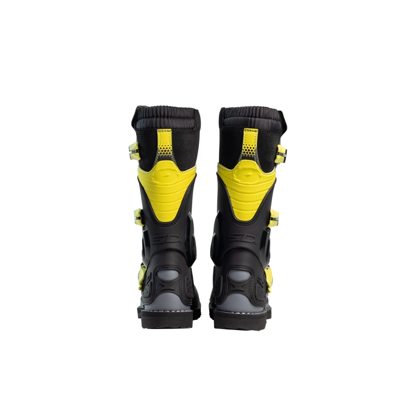 Vaikiški motokroso bateliai SiDi Flame black-yellow