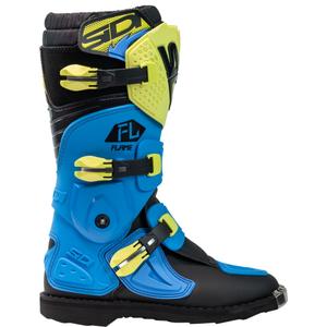 Vaikiški motokroso bateliai SiDi Flame blue-yellow-black