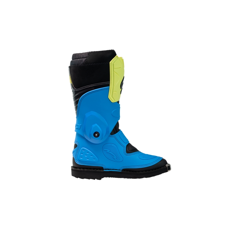 Vaikiški motokroso bateliai SiDi Flame blue-yellow-black
