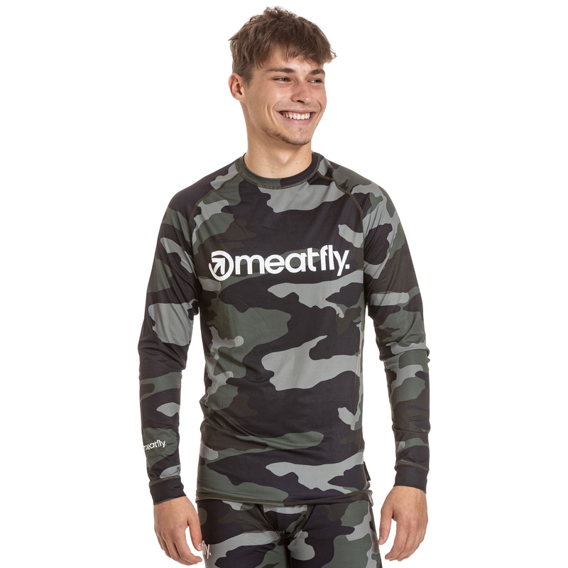Vyriški termo marškinėliai Meatfly Avery camo