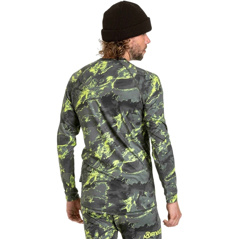 Vyriški termo marškinėliai Meatfly Avery blue-green camo
