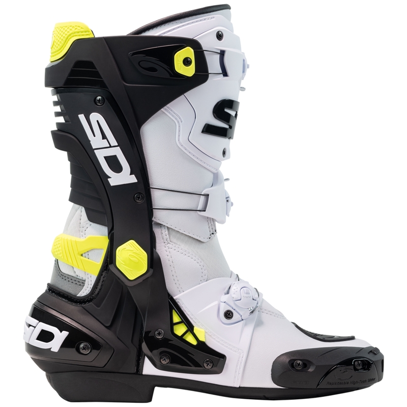 "SiDi Rex" baltai-juodai-gelsvi motociklininko batai