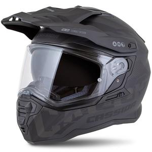 Enduro šalmas Cassida Road Runner TechniX matinis juodas-juodas-pilkas