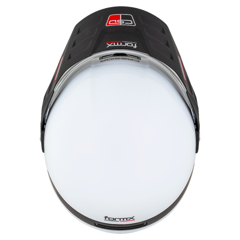 Enduro šalmas Cassida FormX FlatOut balta-juoda-raudona