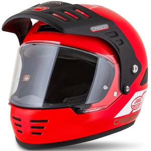 Enduro šalmas Cassida FormX Jawa RotaX raudona-balta-auksinė