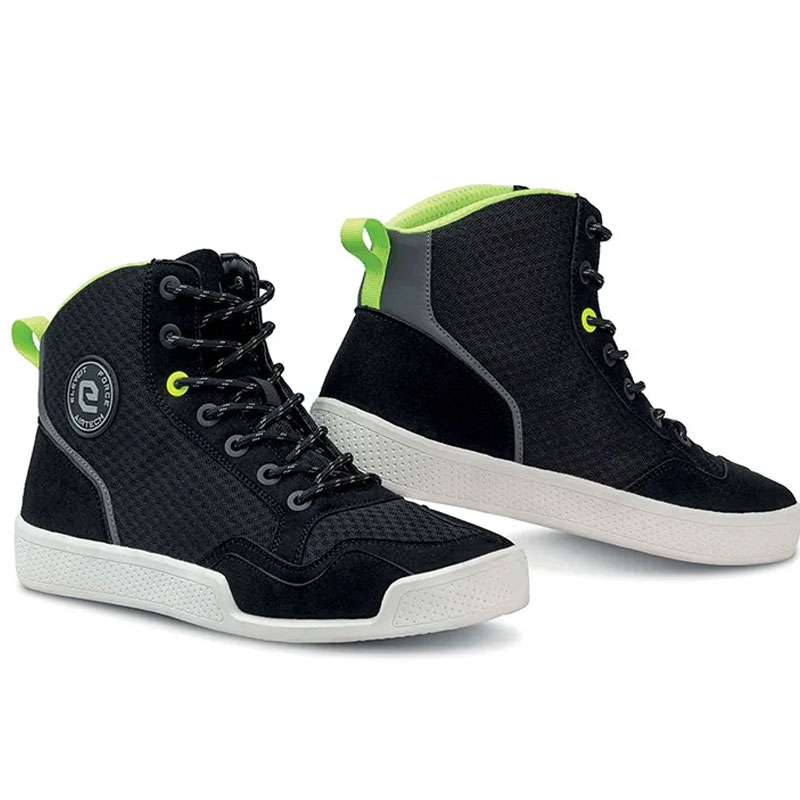 Eleveit Force Airtech Black-Fluo Yellow motociklininko batai