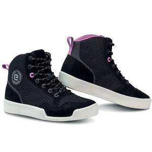 Moteriški Eleveit Force Airtech Lady juodos ir rožinės spalvos motociklininko batai