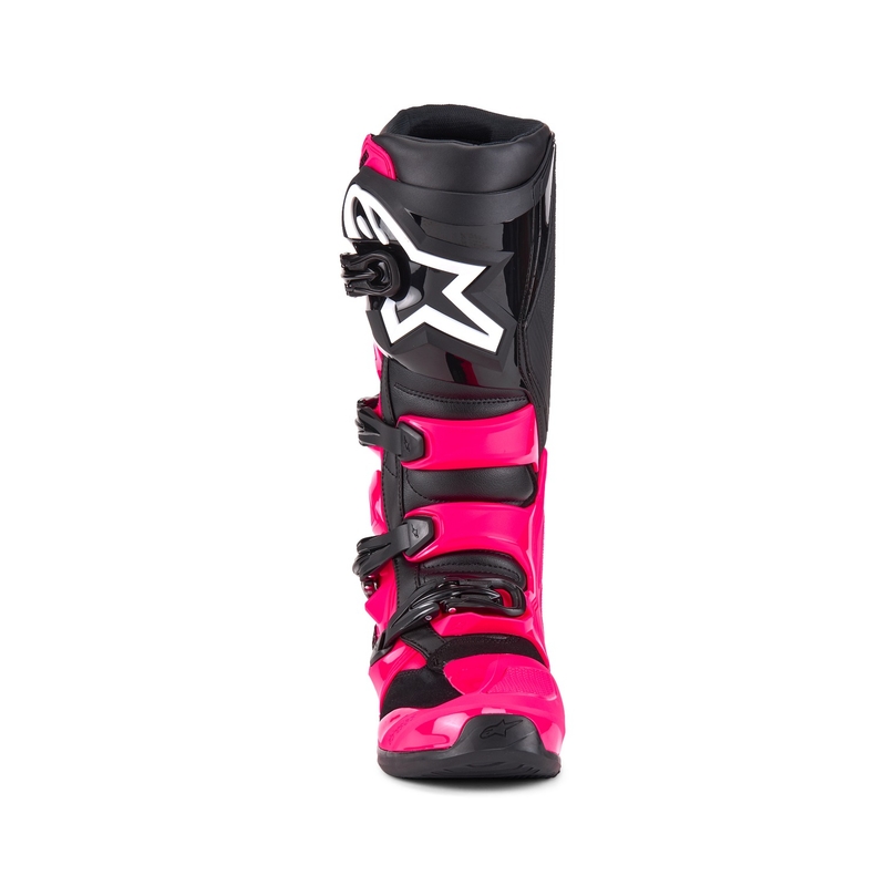 Alpinestars TECH 7 motokroso batai rožinės ir juodos spalvos
