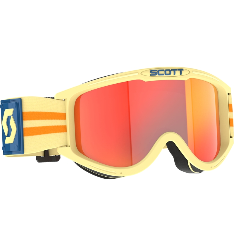 Motokroso akiniai SCOTT 89X Era smėlio spalvos su oranžiniu stiklu