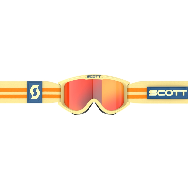 Motokroso akiniai SCOTT 89X Era smėlio spalvos su oranžiniu stiklu
