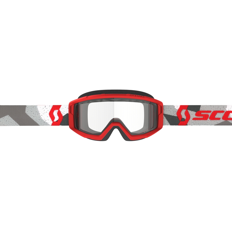 Motokroso akiniai SCOTT Primal Enduro camo raudoni su skaidriu stiklu išpardavimas