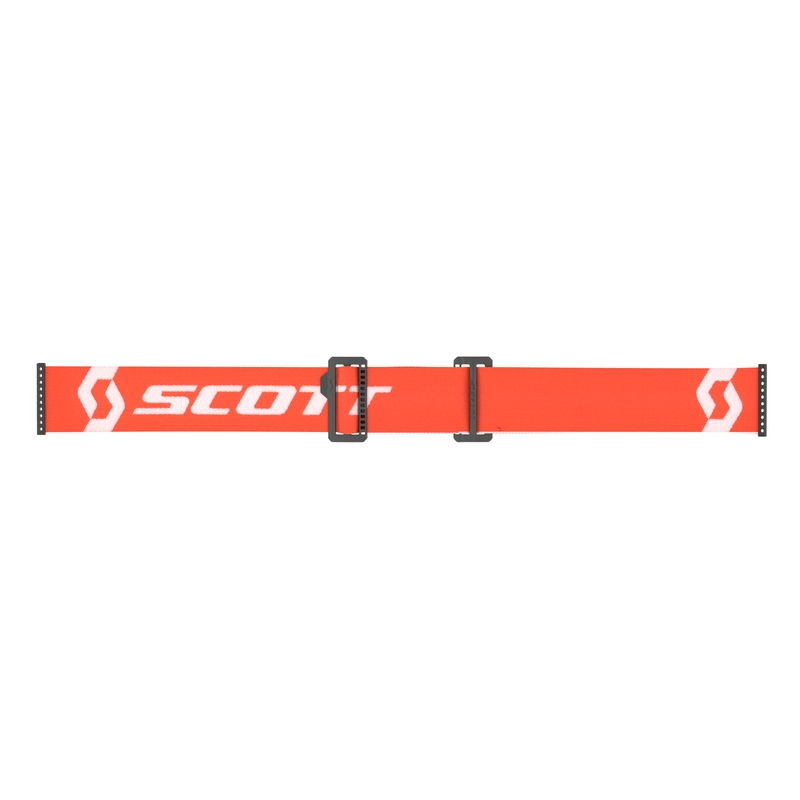 Motokroso akiniai SCOTT Primal Clear oranžinės ir baltos spalvos su skaidriu stiklu