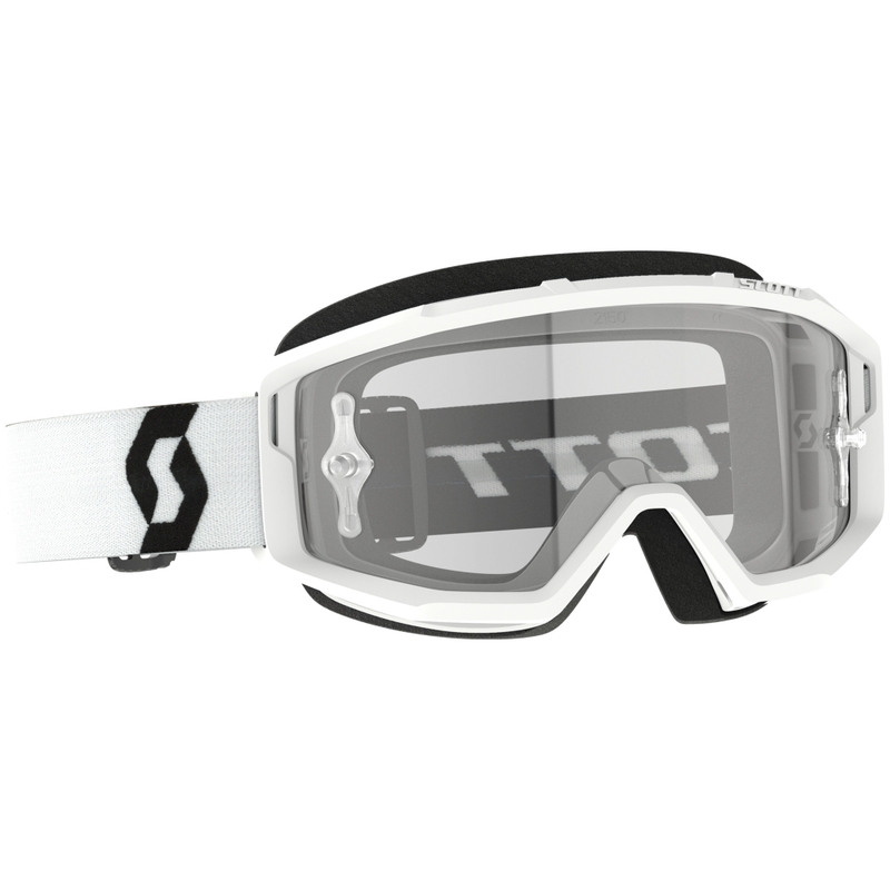 Motokroso akiniai SCOTT Primal Clear balti su skaidriu stiklu