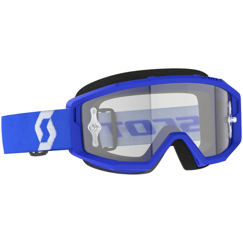 Motokroso akiniai SCOTT Primal Clear blue su skaidriu stiklu