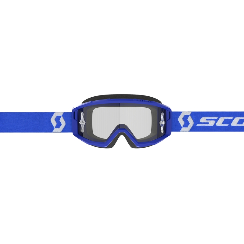 Motokroso akiniai SCOTT Primal Clear blue su skaidriu stiklu