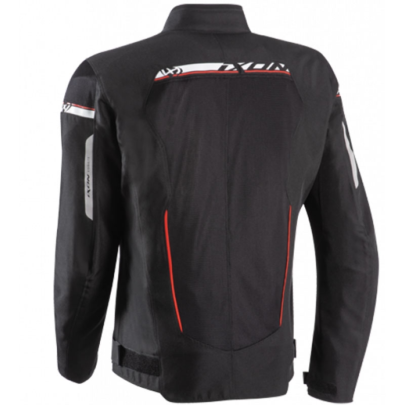 Motociklininko striukė IXON T-Rex juoda-balta-raudona