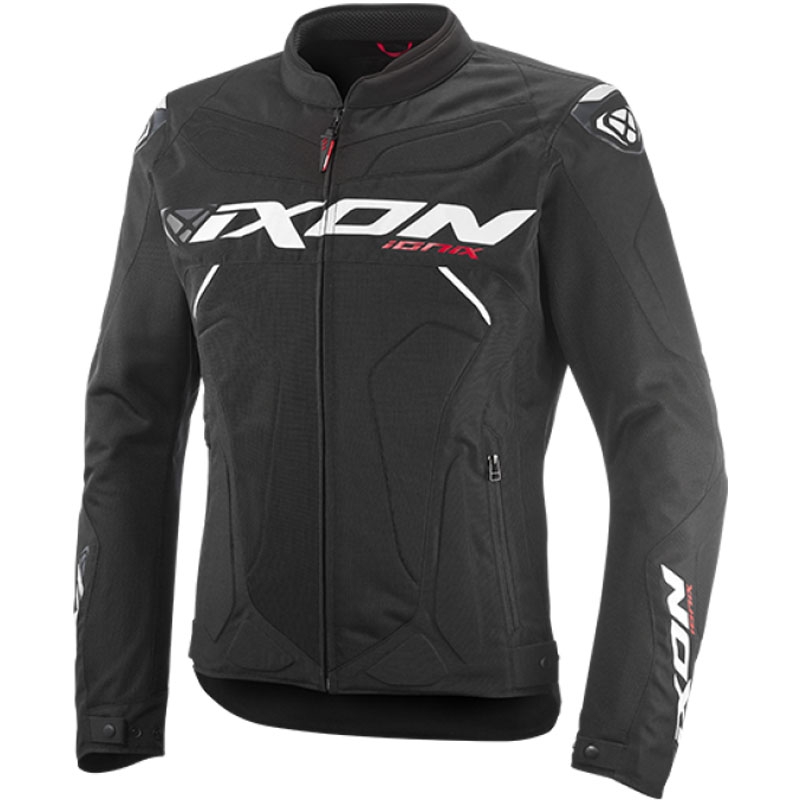 Motociklininko striukė IXON Ionix juoda ir balta