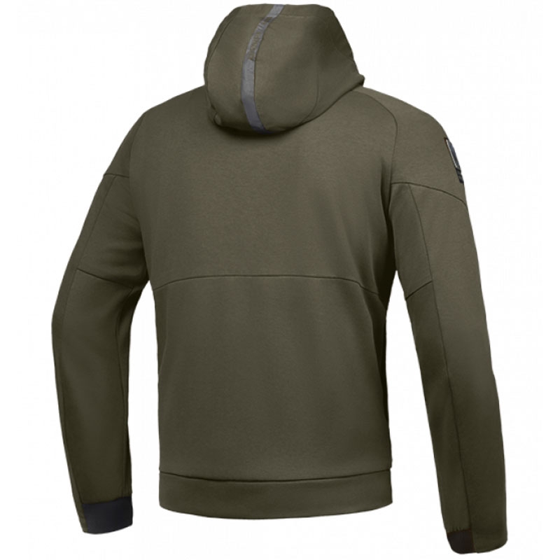 Motociklininko džemperis su gobtuvu IXON Touchdown khaki-black