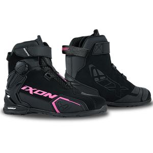 Moteriški IXON Bull 2 WP Black and Pink motociklininko batai
