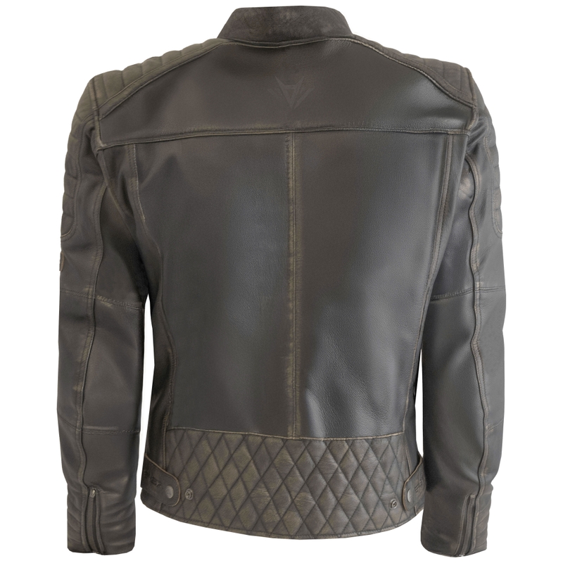 RSA Vintage ruda odinė motociklo striukė