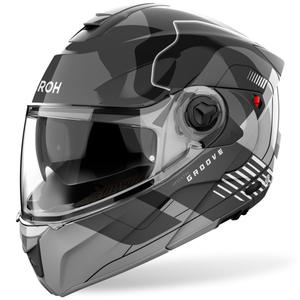 "Airoh Specktre Groove" apverčiamas šalmas blizgiai pilkas