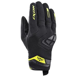 Motociklininko pirštinės IXON Mig 2 juoda-fluoro geltona