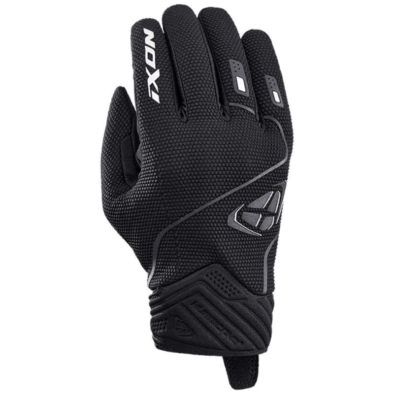 Motociklininko pirštinės IXON Hurricane 2 juoda ir balta