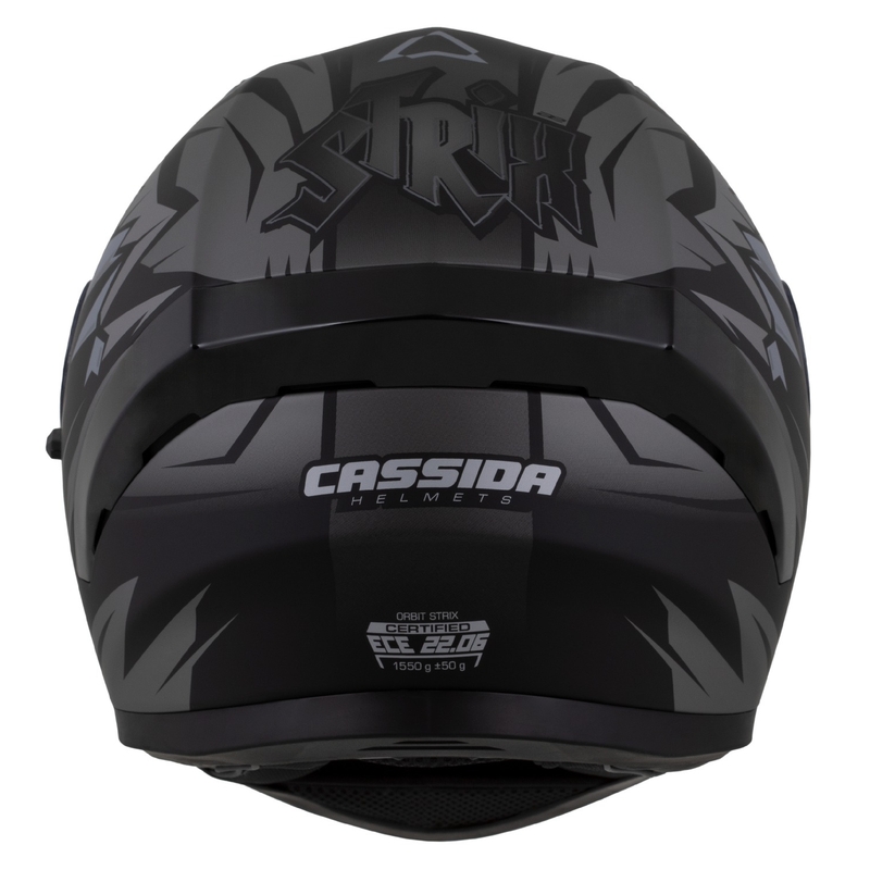 Integruotas šalmas Cassida Orbit Strix matinis juodai pilkas
