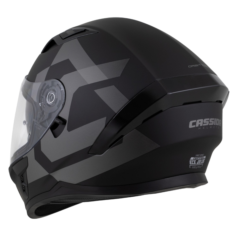 Integralus šalmas Cassida Orbit Grind matinis juodai pilkas