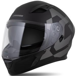 Integralus šalmas Cassida Orbit Grind matinis juodai pilkas