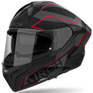 Integruotas motociklininko šalmas "Airoh MATRYX Sentinel" matinės raudonos spalvos