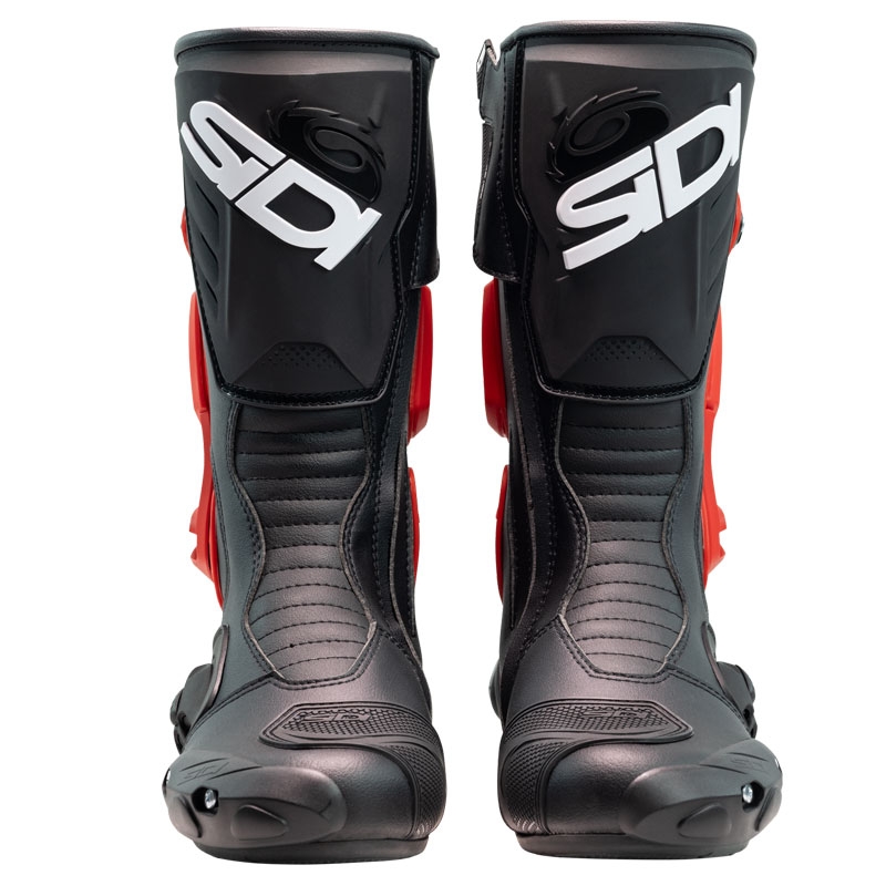 SiDi Vertigo 2 raudonos ir juodos spalvos motociklininko batai