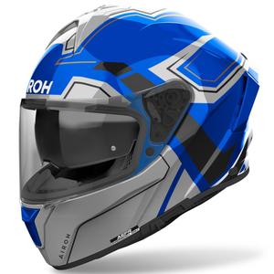 Integruotas motociklininko šalmas Airoh SPARK 2 Dart blizgus mėlynas