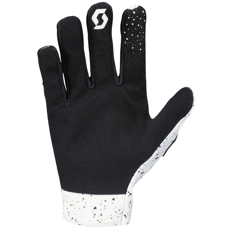 Motokroso pirštinės SCOTT COMPETE Caviar juodai baltos