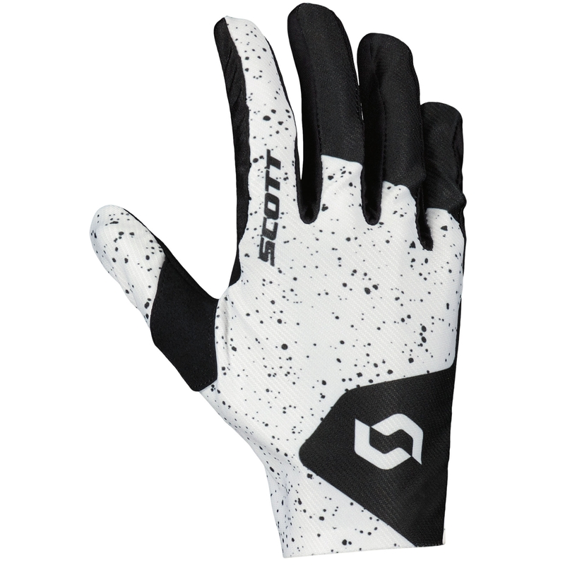 Motokroso pirštinės SCOTT COMPETE Caviar juodai baltos